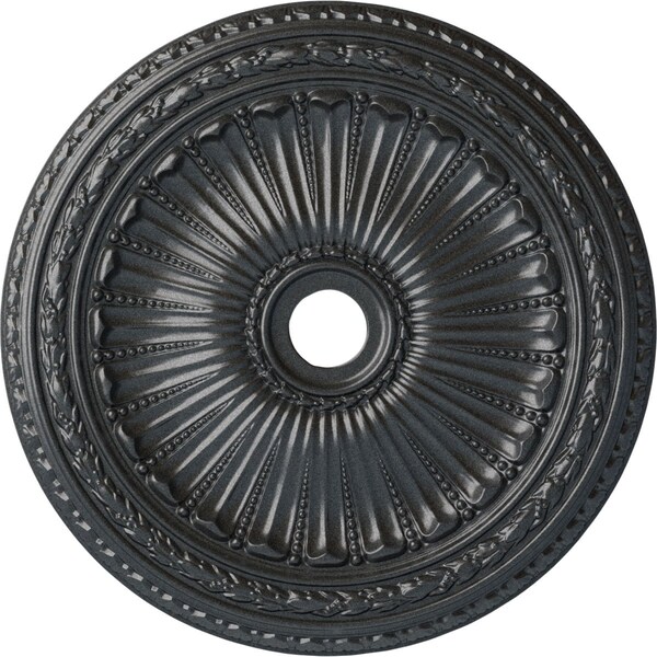 Ekena Millwork Viceroy Ceiling Medallion (Fits Canopies up to 4 7/8"), 35 1/8"OD x 4 7/8"ID x 2 1/2"P, Pewter CM35VIPES - main